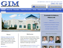 Tablet Screenshot of garnerinternalmedicine.com