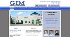 Desktop Screenshot of garnerinternalmedicine.net